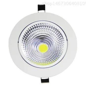 Labai Šviesus Pritemdomi 6W 9W 12W 15W LED Downlight Matinio Stiklo Objektyvas Įleidžiamas LED Lubų Šviesos Prožektorius AC110V/220V+Vairuotojas