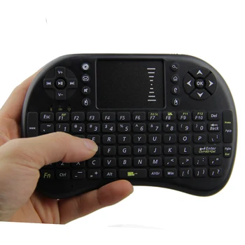 I8 Mini Belaidė Klaviatūra Skristi Oro pelės TV Nuotolinio valdymo pultas su rusų anglų išdėstymą Nešiojamąjį kompiuterį 