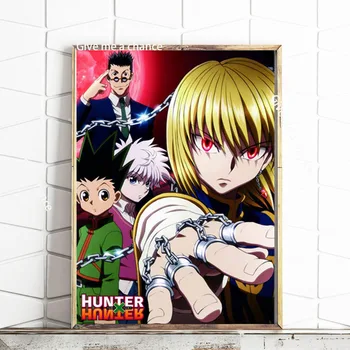 Hunter x Hunter Anime Plakatas Klasikinis Karšto Japonų Anime Drobės Plakato Nuotraukas Modernus Gyvenamasis Kambarys Rėmo Sienos Menas