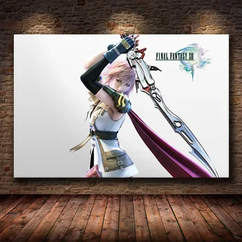 Final Fantasy Žaidimo Plakatas Animacinių filmų Plakatą, Animacinių filmų Nuotraukų, Iliustracijų Drobės, Paveikslai, Sienos Menas Namų Dekoro Cuadros Plakatas