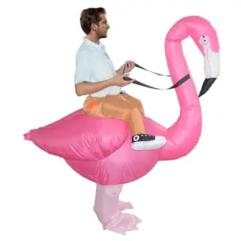 Flamingo Cosplay Kostiumų Novatorišką Pripučiami Žaislai, Helovinas, Kalėdos, Vaikų Dienos Pripučiami Apgaulės Drabužių Rekvizitai