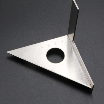 Nerūdijančio Plieno, Medžio Apdirbimo Valdovas Aikštėje Išdėstymas 45/90 Laipsnį Trikampis Mansardos Gabaritas Scriber Matavimo Įrankiai