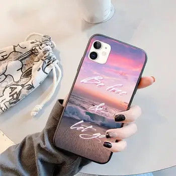 Meno estetika kalnai ir vandenynas simbolių, Telefono dėklas skirtas iPhone 11 12 mini pro XS MAX 8 7 6 6S Plus X 5S SE 2020 XR