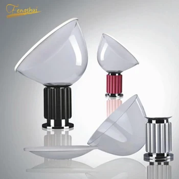 Šiuolaikinių LED Stiklo Stalo Lempa Šiuolaikinės Kūrybos Radaro Formos Dekoratyvinis Stalo Lempa staliukas Lempos Vidaus Apdaila, Stalo Lempa