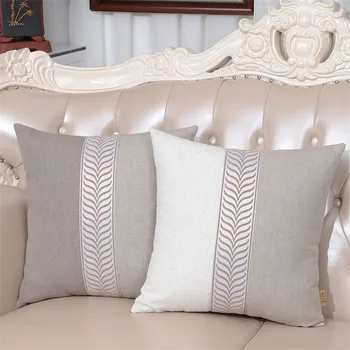 Europos Paprasta Šiuolaikinės Užvalkalas kambarį esminius Minkštas ir patogus balta ir pilka pagalvėlė padengti 60x60 cm