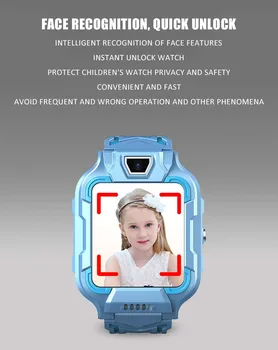 IP67 atsparus Vandeniui Vaikų Smart Žiūrėti SOS GPS vietos nustatymas/Vaizdo Skambinimo/HD Fotografijos Vaikai Smart Žiūrėti Nuotolinio Stebėjimo Wifi 4G