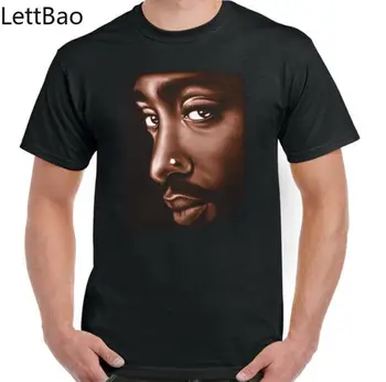 Tupac T-Shirt 2Pac Mens Hip-Hop Kietas Hipster Harajuku Vasaros Stilius Laisvalaikio Prekės ženklo Mados Tee Marškinėliai 2020 m.
