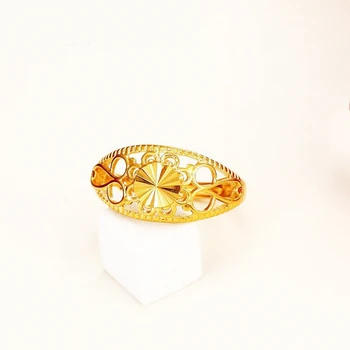 MxGxFam Siuvinėjimo Žiedus ( Pakoreguota ) Moterų Klasikinis 24 k Gryno Aukso spalva Triditional Papuošalai