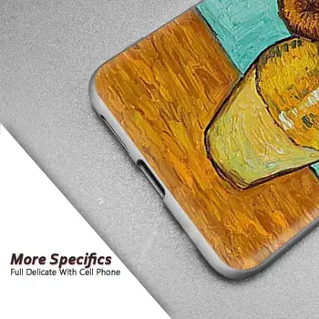 Van Gogho Saulės Gėlė Atveju Xiaomi Redmi Pastaba 9S 9 Premjero 8T 8 K20 Pro 7 K30 Ultra 9i 7A 8A 9A 9C Silikono Telefono Dangtelį