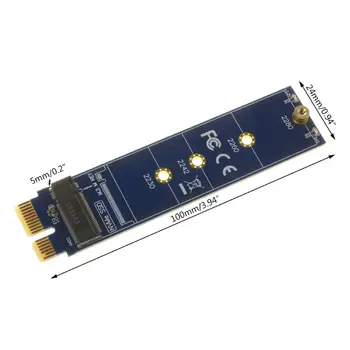 PCIE į M2 Adapteris NVMe SSD M2 PCIE X1 Pjesė Palaiko 2230 2242 2260 2280 2 M. 77HA