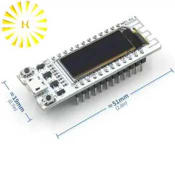 ESP8266 WIFI Chip 0.91 colių OLED CP32Mb Flash ESP 8266 Modulis daiktų Interneto Valdybos PCB už NodeMcu Jungtis