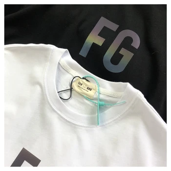 3M šviesą atspindinčios laišką FG essentials marškinėliai vyriški moteriški atsitiktinis 1:1 FG naujas essentials 