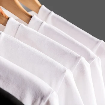 Juokinga Mens Marškinėlius White Fox Sake T-marškinėliai trumpomis Rankovėmis Atsitiktinis Įrengtas Vyrai, Vasarą, Rudenį Viršūnes & Tees O Kaklo Medvilnės Drabužius