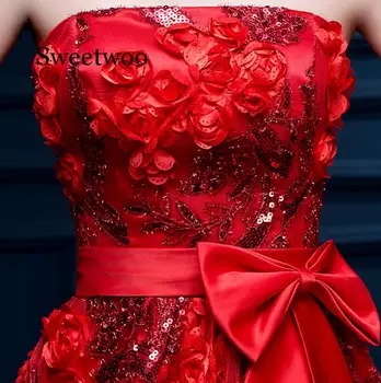 Raudona Puošnus Nėrinių Šalis Suknelė Plius Dydžio Elegantiškas Stebėjimo Seksualus Backless Sleevelessfor Moterims
