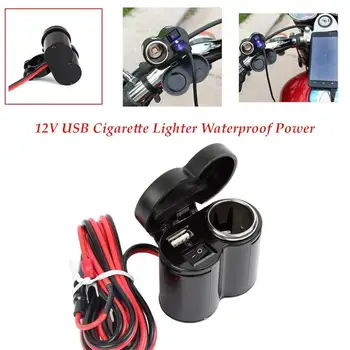 2 būdas Automobilio Cigarečių Degiklio Splitter USB Lizdas, DC Adapteris 12V 24V Auto /MP3 Galia mobiliųjų Telefonų Kroviklį /GPS USB 2021