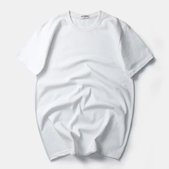 Vasaros Plus Riebalų Padidinti Trumpas rankovėmis marškinėliai Kieto Spalvų Half-sleeve Shirt Marškinėliai