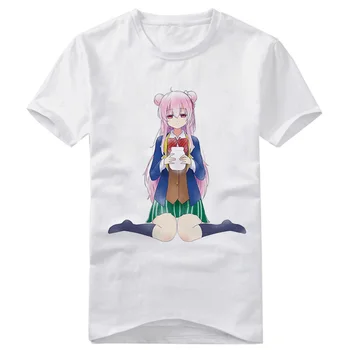 Anime Laimingas Cukraus Gyvenimo Satou Matsuzaka Cosplay Kostiumų spausdinti medvilnės marškinėlius Latakas marškinėlius tee