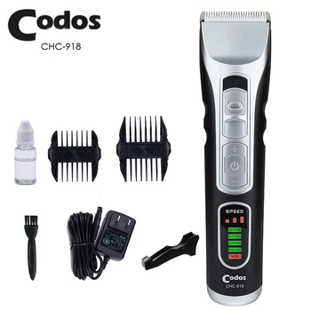 CODOS Elektriniai Plaukų Žoliapjovės Įkrovimo Vyrų Plaukų Clipper LCD Ekranas Profesionalus Stilius Įrankiai Reguliuojamas Plaukų Žoliapjovės