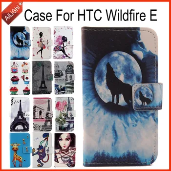 AiLiShi Atveju HTC Wildfire E Prabanga Apversti PU Dažytos Odinis dėklas HTC Išskirtinės Specialios Telefono Padengti Oda+Stebėjimą