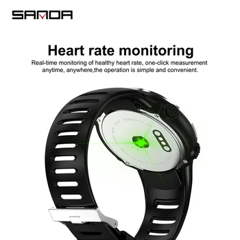 SANDA Mados Daugiafunkcinis Vyrai Moterys Smart Watch Širdies ritmas, Kraujo Spaudimo Monitorius Protingas Priminimas IP68 Vandeniui HZ181