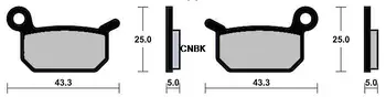 Diskas Stabdžių trinkelių rinkinys, tinka KTM Purvo SX65 SX 65 04 05 06 07 08 2004 2005 2006 2007 2008