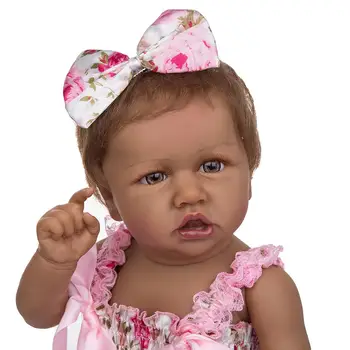 KEIUMI Reborn Baby Lėlės 57CM Visas Silikono Kūno Kolekcijos Žaislas Vaikas Chiritmas Chirldren diena Pateikti