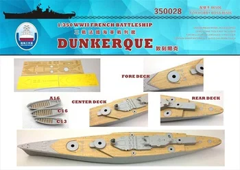 Laivo denio 1/350 Diunkerko medienos denio (įskaitant padengti ir inkaro grandinės) Surinkimo modelis Žaislai