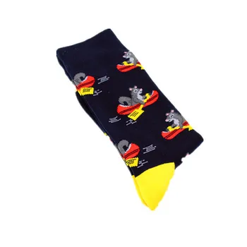 Naujos vyriškos kojinės asmenybės banga kojines Kelis logotipus juokinga Halloween Kalėdų kojinės šiltas ir patogus medvilnės Animacinių filmų kojinės