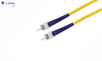 20pcs pluošto ST-ST patch cord UPC SM Dvipusis Vienos rūšies 3.0 mm 2,0 mm striukė geltona kabelis šviesolaidžių jumper nemokamas pristatymas ELINK