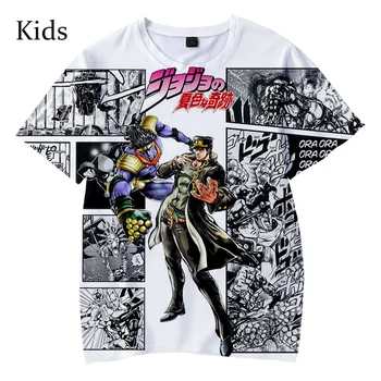 Atsitiktinis JOJO Vasaros 3D marškinėliai Populiarus Vaikai JOJO Mados Tees Naujas berniukas mergaičių Trumpas Rankovės Hip-Hop Harajuku 3D vaikų marškinėliai