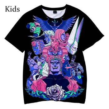 Atsitiktinis JOJO Vasaros 3D marškinėliai Populiarus Vaikai JOJO Mados Tees Naujas berniukas mergaičių Trumpas Rankovės Hip-Hop Harajuku 3D vaikų marškinėliai