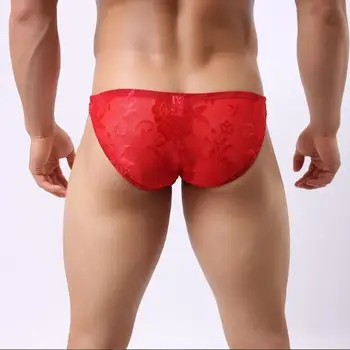 2016 Mados Mens Kelnės slim sexy men ' s underwear nėrinių diržas gėjų skaidrus mens seksualus apatiniai matyti per Dydis M L XL