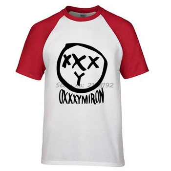 OXXXYMIRON Vyrų T-Shirt Raglan Rankovėmis Juokingi Marškinėliai Vyrams Medvilnės Hip-Hop Aukštos Kokybės