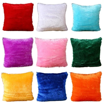Pliušas pagalvės užvalkalą Spalvinga Pagalvėlė Padengti 43x43 Sofa Juosmens Pagalvę Padengti naujieji metai apima žiemos Namų Puošybai pagalvę padengti