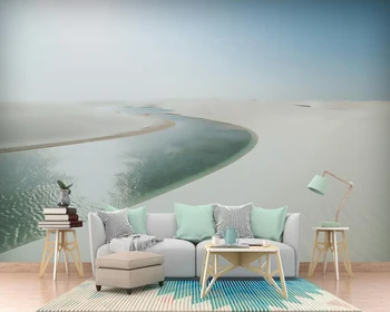 Individualizuotos fono paveikslėlį Dykumos river view miegamojo kambarį fono sienos