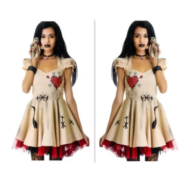 Kawaii girl gotikos Helovinas saldus lolita dress senovinių nėrinių sluoksniuotos rankovėmis spausdinti viktorijos suknelė lolita op loli cosplay