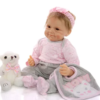 NPK tikroviška boneca reborn baby doll, minkštas nekilnojamojo paliesti vinilo silikono žaislai vaikams gimtadienio brinquedo menina