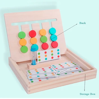 Vaikai Keturių spalvų Medinė Dėlionė Dėlionės Logika Galvoti Mokymo Žaislas Rūšiavimo Apšviesti Žaidimas Žaislas Švietimo Žaislai Vaikams