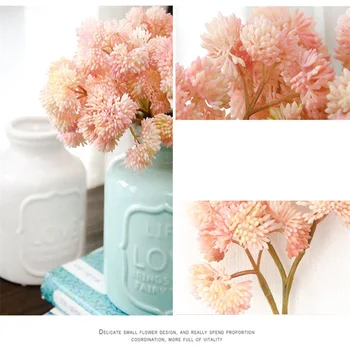 5 Krūva Plastiko Dirbtinius Sultingas Gėlių Puokštė Vestuvių Namų Šaliai Lenteles, Apdailos Netikrą Pigūs Vazoninių Augalų, Gėlių
