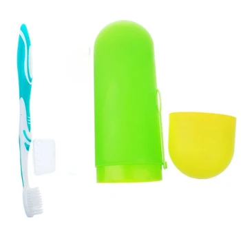Candy Spalva, dantų Šepetėlis, dantų Pasta Saugojimo Butelis su dangteliu-Kelionės Nešiojamų Kabinti Eco-Friendly PP Vonios Reikmenys 9D0018