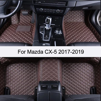 Individualizuotos Automobilių Grindų Kilimėliai Mazda CX-5 2017-2019/ PU oda Auto Reikmenys Vandeniui Kilimėliai, neslidžia Automobilių Kilimų
