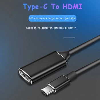 USB C Kabelio Adapteris 4K 60Hz Nešiojamas USB 3.1 Konverteris, skirtas PC Laptop Tablet Garso ir Vaizdo Kabeliai USB C Adapteris