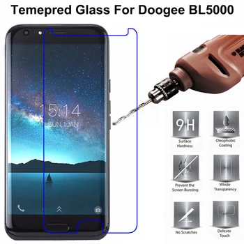 Grūdintas Stiklas Doogee BL5000 Screen Protector 9H 2.5 D Telefono Apsauginė Stiklo Plėvelė Atveju Doogee BL5000 Rubisafe Stiklo Plėvelė ^