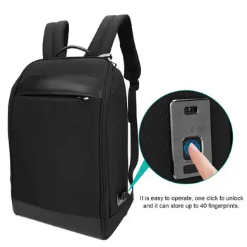 Aukštųjų technologijų pirštų atspaudų anti-theft kuprinė gali įkrauti mobiliuosius telefonus, verslo mada didelės talpos kompiuterio krepšys vyriški kelionės krepšys