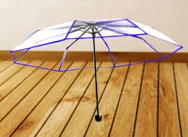 Skaidrus Skėtis Plastiko PVC POE saulėtą lietingą kūrybos skėtis tris sulankstomas skėtis