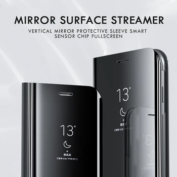 Veidrodis, Flip Case For Samsung A01 A11 A21S A31 A41 A42 A51 A71 A10s A20s A30s A50s A70s M31S M51 S20 Ultra S20 FE 10 Pastaba Dangtis