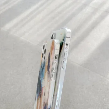 Menas, Grafiti, blizgančiais Telefono dėklas Skirtas iphone 11 Pro Max 12 mini SE 2020 7 8 plus XS Max X XR Minkštas Galinį Dangtelį Mielas Silikono Atvejais