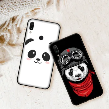 Mielas Panda Minkštas Viršelis Atveju Xiaomi Mi Redmi 8 Pastaba SE 8T Pro Max 3 Poco X2 X3 F2