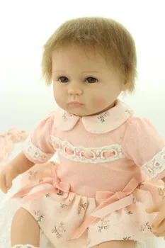 40cm Silikono Vinilo Reborn Baby Žaislas, Lėlė Žaisti Namas, Žaislų, Gražių 16