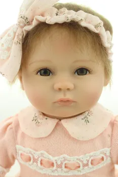 40cm Silikono Vinilo Reborn Baby Žaislas, Lėlė Žaisti Namas, Žaislų, Gražių 16